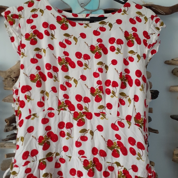 REVIVAL Cherry Print Dress - Picture 2 of 5